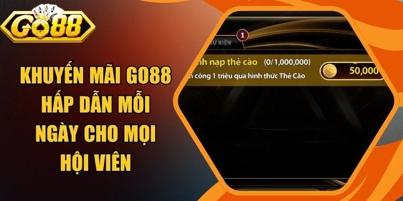 Khuyến Mãi Go88 Hấp Dẫn Mỗi Ngày Cho Mọi Hội Viên