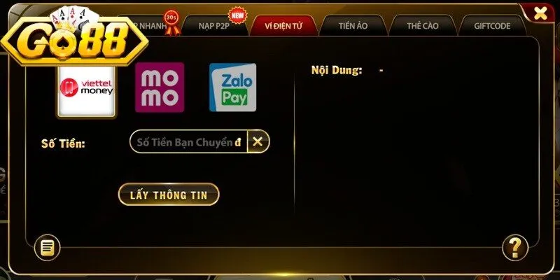 Lưu ý khi thực hiện nạp tiền Go88 để tránh gián đoạn